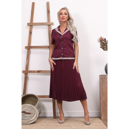 Female suit, size 42, purple color