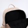 Women's backpack made of artificial leather with lightning, 1 pocket, beige color