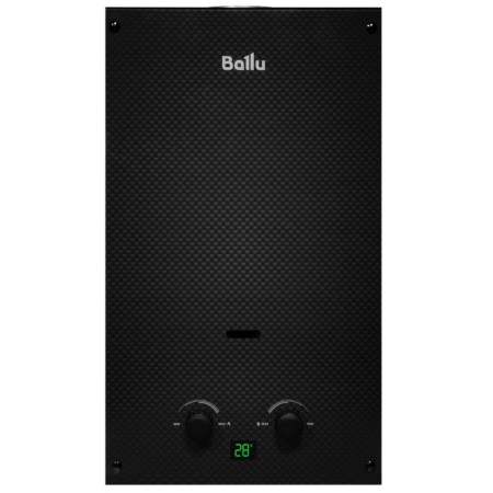 Gas column Ballu Gwh 10 Fiery Glass Carbon, 20 kW, wall, black-1