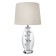 Table lamp with lampshade Risalux "Morgan", E27, 40 W, Chrome, 35 × 35 × 62.5 cm