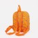 Baby backpack on lightning, external pocket, orange color