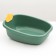 Toilet without an side 41 x 33.5 x 15.5 cm, green