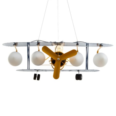 Causte "Airplane" 4he14 40W yellow-blue 67x65x80 cm-5