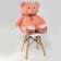 Soft toy "Bear", 90 cm, with a bow, pink color