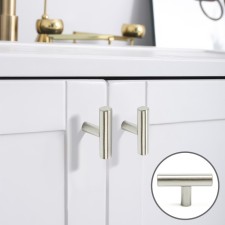 Handle button Cappio PK332 Light, D = 12 mm, color satin nickel