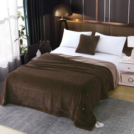 Aville cover, size 160x220 cm, chocolate color-7