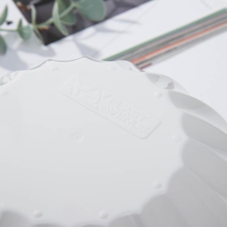 Kashpo for flowers with auto -watering shell, 3.4 l, white color-3