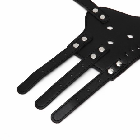 Pressed muzzle of pressed leather adjustable, No. 5, DN 9.3 cm, ohm 32-40 cm, black-8
