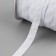 Braid with buttons, 25-25 mm, 17 mm × 45 ± 1 m, white color
