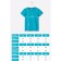 T -shirt for a boy, height 104 cm, turquoise color
