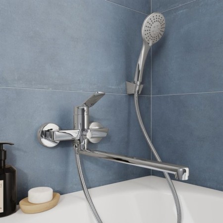 MILARDO ENJOY ENJSB00M10 bath mixer, pour 350 mm, chrome-1