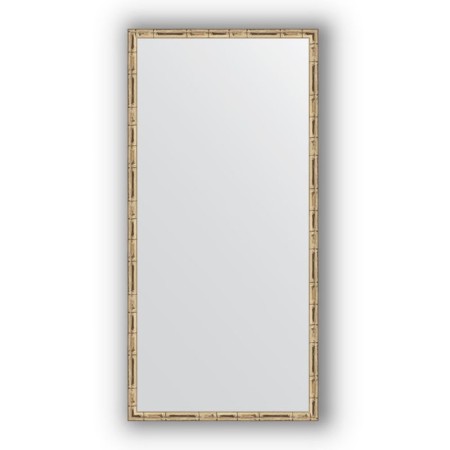 Mirror in the baguette frame - silver bamboo 24 mm, 47 x 97 cm, EvoForm