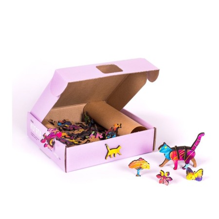 Wooden puzzle "Kittens"-1