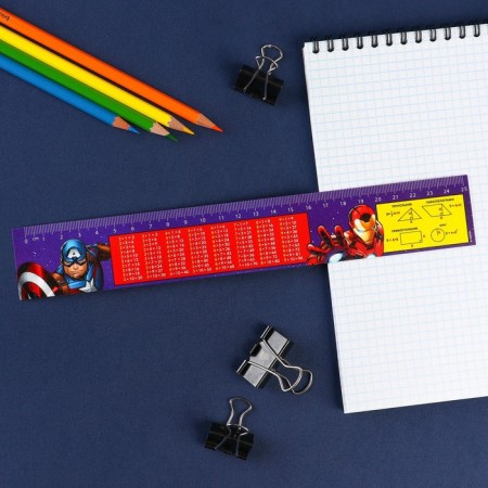 Plastic plastic lineup 25 cm, "Multiplication" Avengers, flexible-3