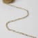 A chain for a bag, metal, oval link, 11 × 6 mm, 10 ± 0.5 m, gold color