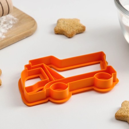 Cargoer cookie, deforestation, stamp, 11.5 × 7.5 × 1.5 cm, color orange color-1