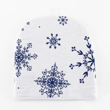 Growd on the kettle "Blue Snowflakes" 28x28cm, 100% hl., 164g/m2-3