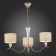 Suspended EVOLUCE lamp. Sle1126-203-03. Cassia. 3x40 watts, E14, 68x68x39 cm, Shampan