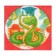 Napkins Paper Harmony of the color “Wise Snake” 1 layer, 24x24, 50 pcs.