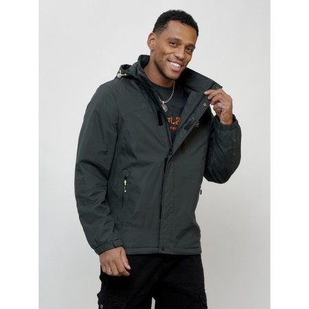 Sports male jacket, size 50, dark gray color-2