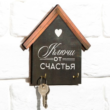 The key a wall -mounted "Keys with happiness", 15 x 14.8 cm.-3