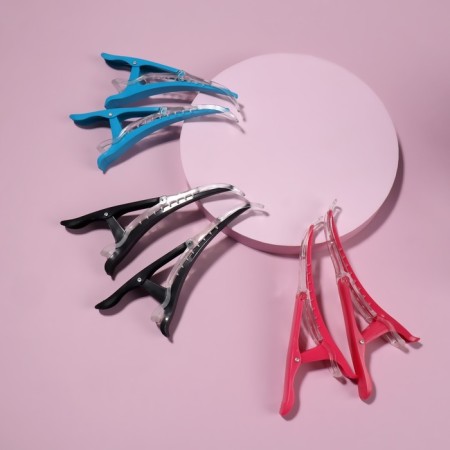 Hair clips, set - 2 pcs, 13.7 cm, color mix-3