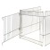 Avlier 6 sections, 64 x 54 cm, black