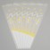 Package for flowers cones "Odessa", yellow, 45 x 50 cm