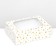 The box is folding, with a window, "stars", white, 23 x 16 x 7.5 cm,