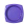Square Plastic Plastic "Zononic", 200 ml, lilac