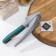 Magistro Coral garlic press 20.2 × 4.2 × 6.5 cm, green color, gray
