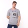 T -shirt male, gray color, size 48