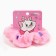 Hair elastic band "hearts", pink, 11 cm, cats aristocrats