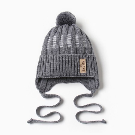 Children's hat Minaku, rr 35-40, gray color