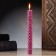 A candle from wax with a rose "Energy, Harmony and Bliss", 13x1.7 cm, 1 h, purple