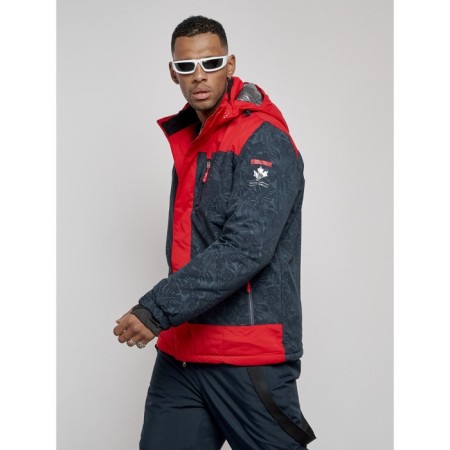 Male ski suit, size 52, dark blue color-8