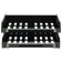 A set of paper trays is horizontal sity, set 2 pieces, on metal rods, black