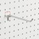 A single hook for a metal perforated panel, step 25 mm, d = 6 mm, l = 150 mm, chromium color