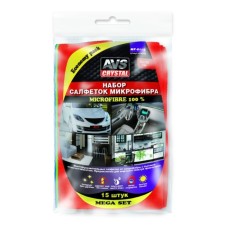 Set of napkins economical AVS MF-6119, for complex cleaning, 30 x 30 cm, set 15 pcs