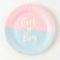 Disposable paper plate Girl or Boy, 18 cm