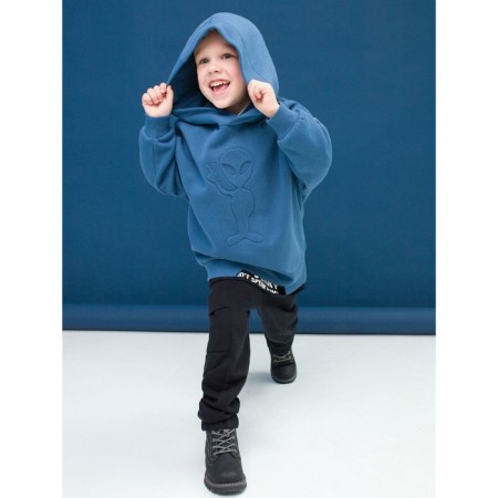 Sweatshirt for boys, height 92 cm, gray color-5