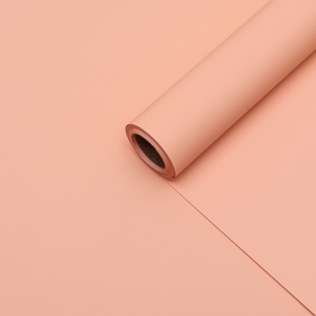 Flower film tinted, matte, peach, 0.5 x 10 m ± 1 cm, 65 μm-1
