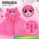 Carnival cape "Pig", height 104-128 cm, pink