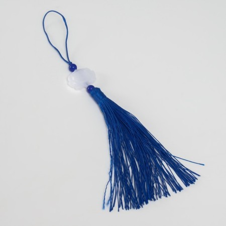 Textile suspension, plastic "Brush. Lotus" blue 1.2x2.7x14.5 cm-3