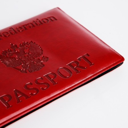 Cover for passport, red color-4