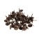 Tundra nails, decorative, textured, 11x16 mm, bronze, 100 pcs