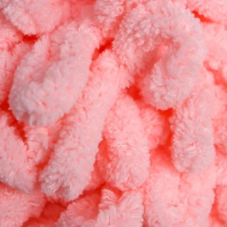 Yarn "Puffy" 100 % micropoliester 9m/100g (638 - children's pink)-2