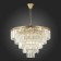 Suspended chandelier ST LUCE. SL1624.203.15. Ercolano. 15x40 watts, E14, 80x80x56 cm, Shampan