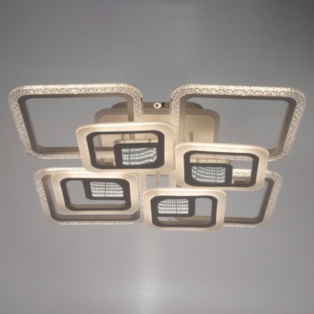 Chandelier with PDU 1145/8wt LED 194W 3000-6000K+Baster base is white 57x57x11 cm Bayerlux 525
