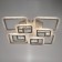 Chandelier with PDU 1145/8wt LED 194W 3000-6000K+Baster base is white 57x57x11 cm Bayerlux 525